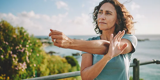 Woman Exercising