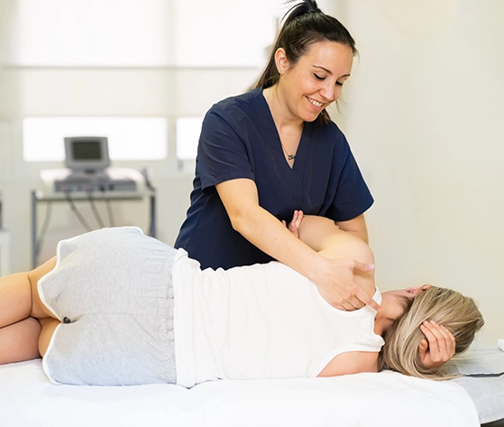 One of the therapists in our cancer wellbeing centre