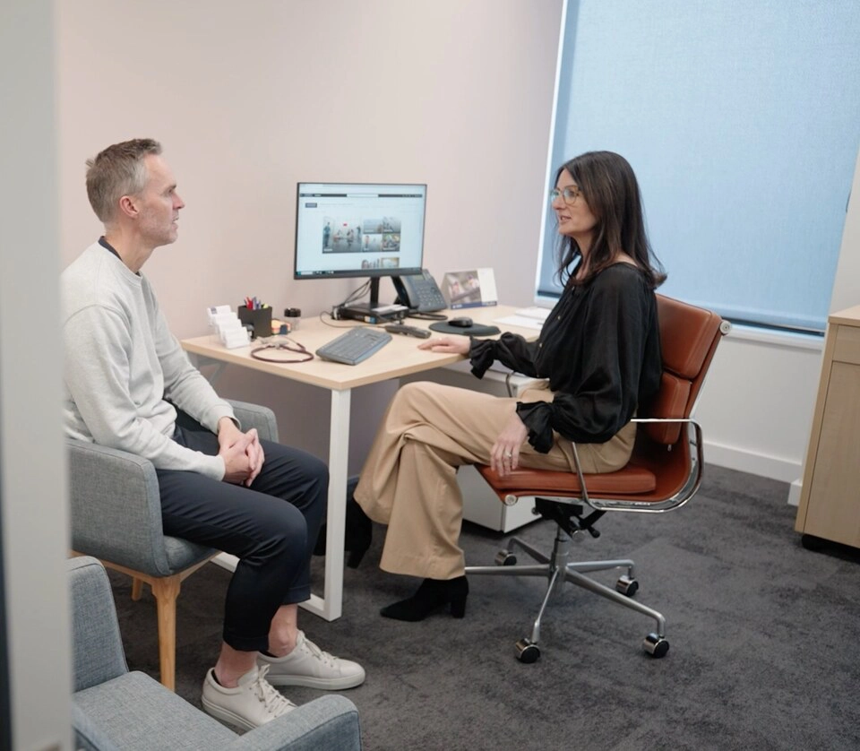 Cancer treatment appointment with oncologist